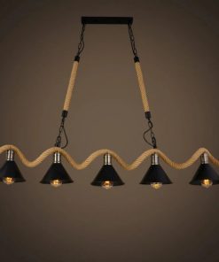 LÁMPARA 5 LUCES VINTAGE