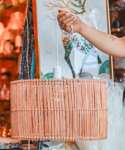 LAMPARA COLGANTE MIMBRE AMERICANA 40cm