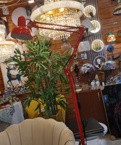 Lampara Pie estudio estilo pixar roja