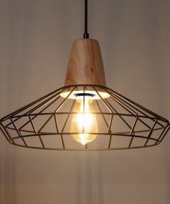 Lámpara nórdica madera