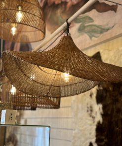 Lámpara Mimbre Sombrero