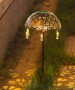 Estaca solar paraguas