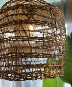 Lámpara cesteria Manila domo XL