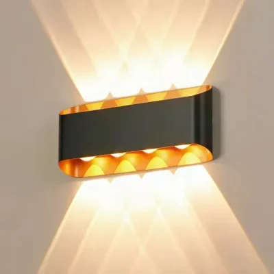 Aplique De Pared Exterior Led 8w Luz Cálida 3500k Moderna
