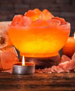 LÁMPARA DE SAL CANASTILLO